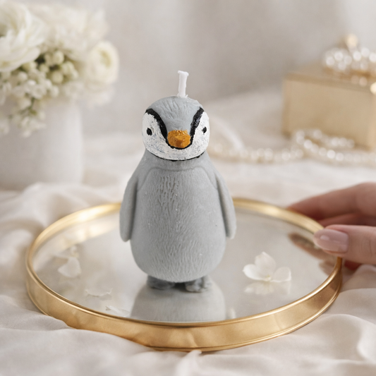Baby Penguin Soy Wax Candle - Fresh Linen Scented