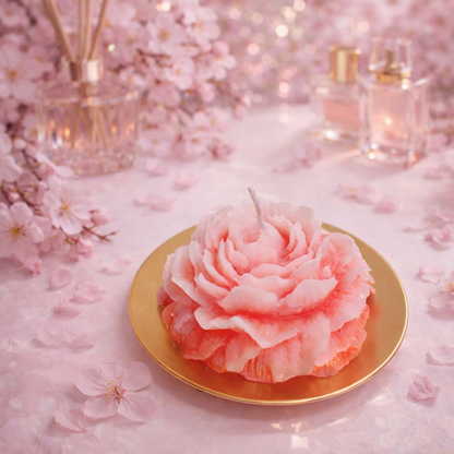 Blossoming Love "Cherry Blossom" Scented Vegan Candle (Small Size)