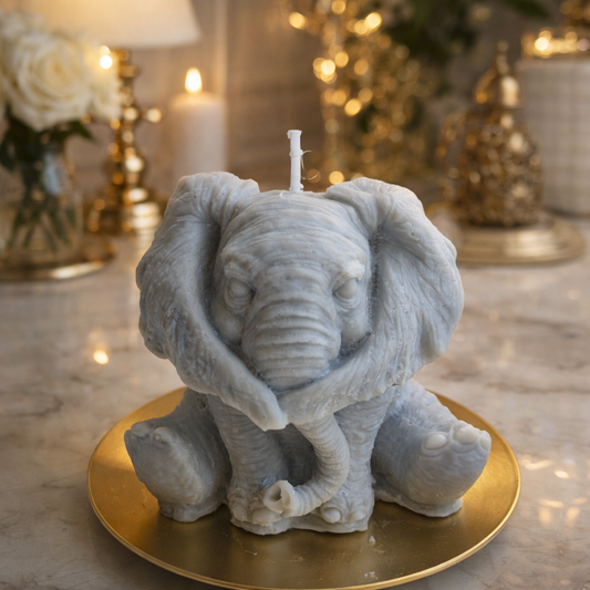 Bubbles the Elephant Peony Blush & Suede Scented Candle