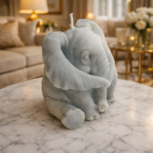 Bubbles the Elephant Peony Blush & Suede Scented Candle