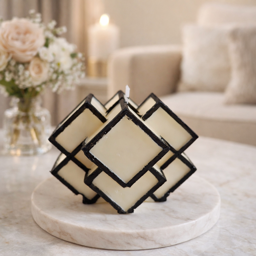 Cube Soy Wax Candle - Madame — Luxury Fragrance Collection