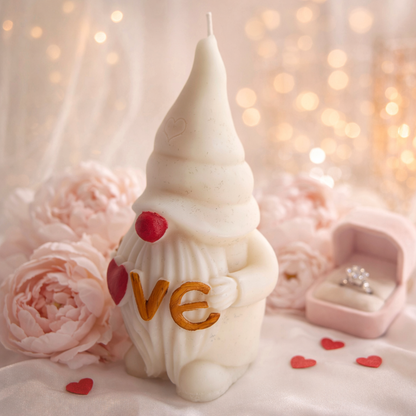 Love Gnome Soy Wax Candle - Peony & Blush Scented