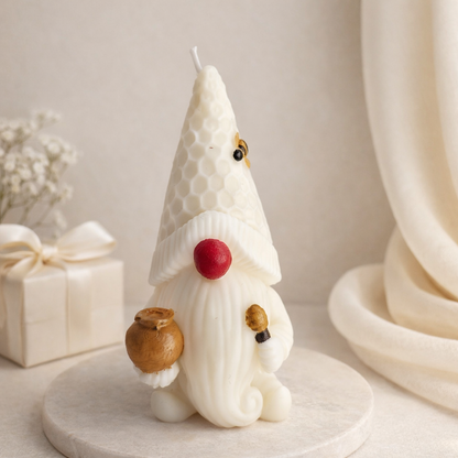 Honey Pot Gnome Fresh Linen Scented Candle