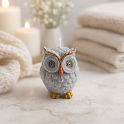 Owl Trio Soy Wax Candle Set - Peony & Blush Suede · Sweet Orange · Jasmine - Three-Piece Collection