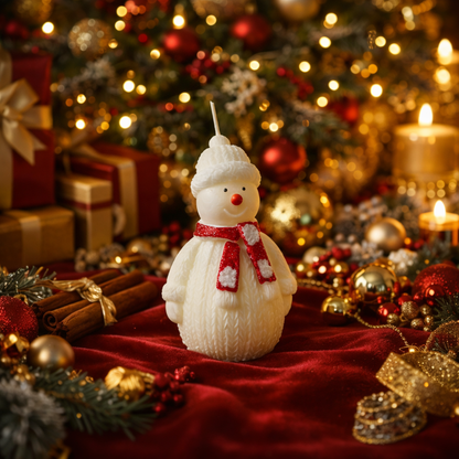 Snowy the Snowman Cinnamon & Orange Scented Candle